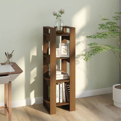 vidaXL Étagère/Séparateur de pièce marron miel 41x35x125 cm Bois de pin massif