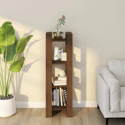 vidaXL Étagère/Séparateur de pièce marron miel 41x35x125 cm Bois de pin massif