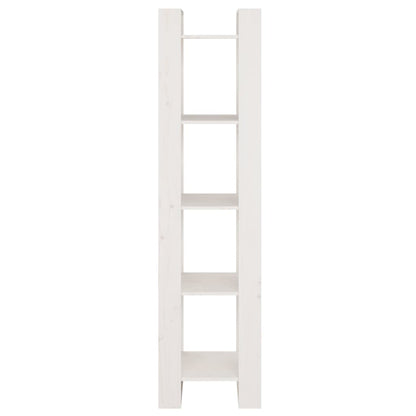 vidaXL Bücherregal/Raumteiler Weiß 41x35x160 cm Massivholz Kiefer
