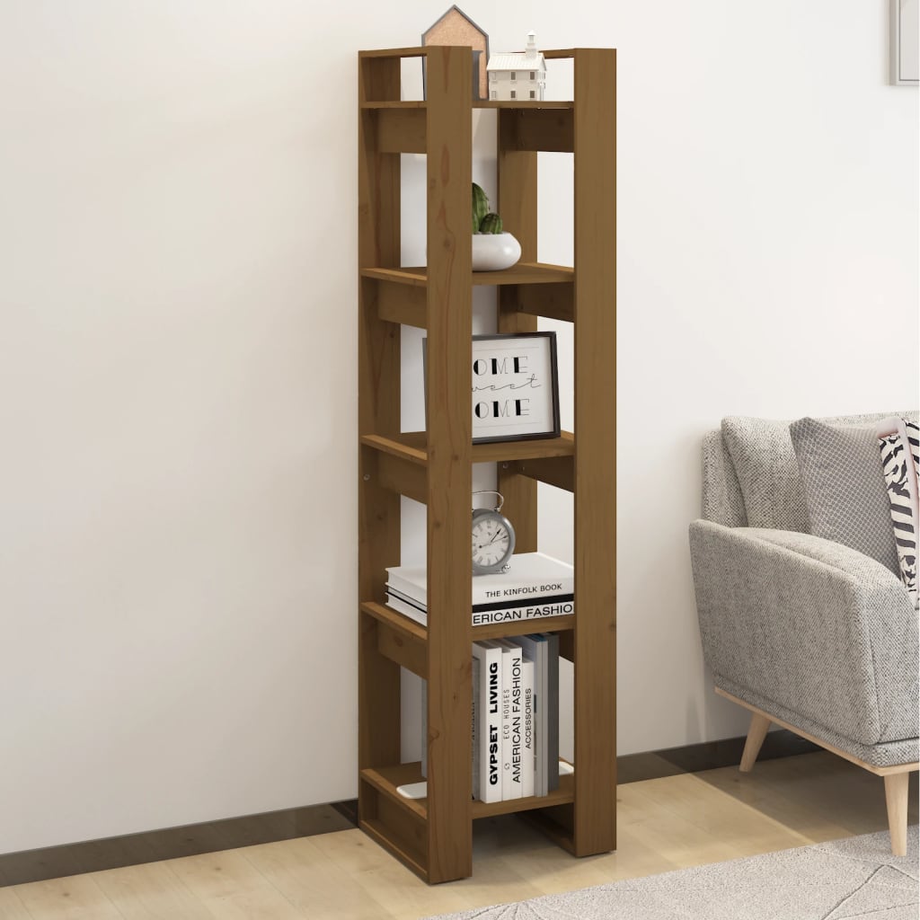vidaXL Étagère/Séparateur de pièce marron miel 41x35x160 cm pin massif