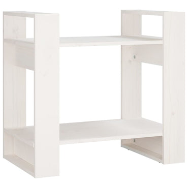 vidaXL Bibliothèque/Séparateur de pièce Blanc 60x35x57 cm Bois de pin massif