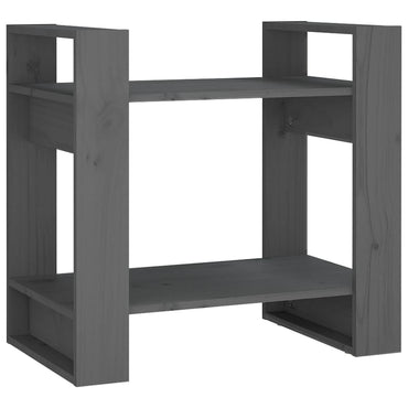 vidaXL Étagère/Séparateur de pièce Gris 60x35x57 cm Bois de pin massif