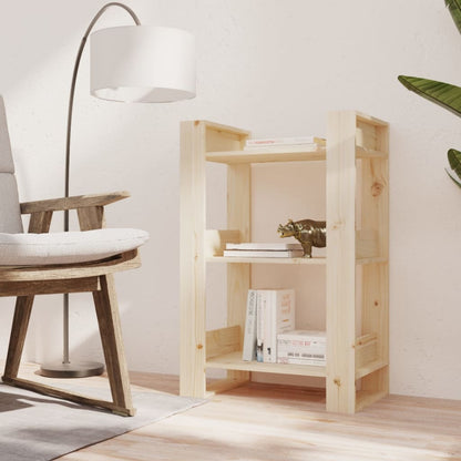 vidaXL Bücherregal/Raumteiler 60x35x91 cm Massivholz Kiefer