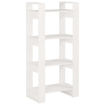 vidaXL Étagère/Séparateur de pièce Blanc 60x35x125 cm Bois massif