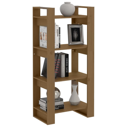 vidaXL Étagère/Séparateur de pièce marron miel 60x35x125cm pin massif