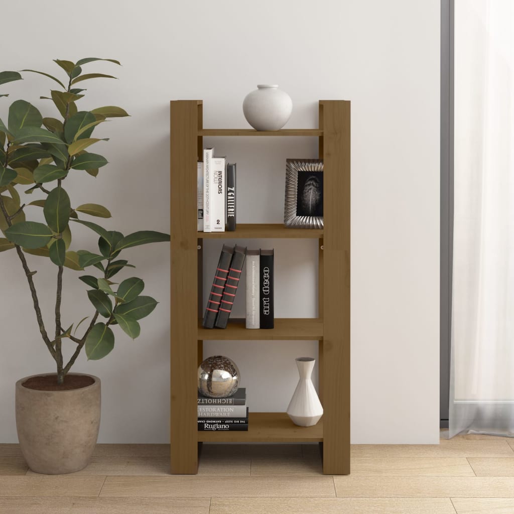vidaXL Étagère/Séparateur de pièce marron miel 60x35x125cm pin massif