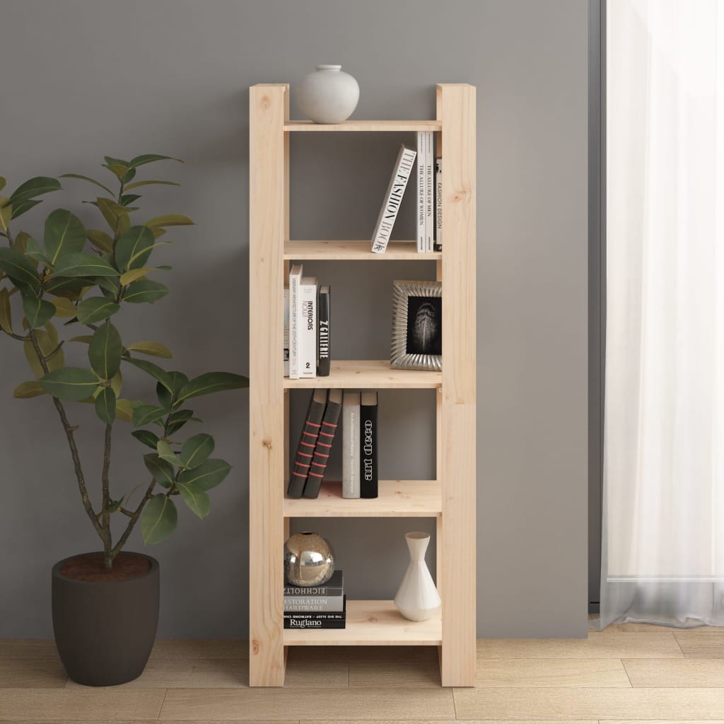 vidaXL Bücherregal/Raumteiler 60x35x160 cm Massivholz