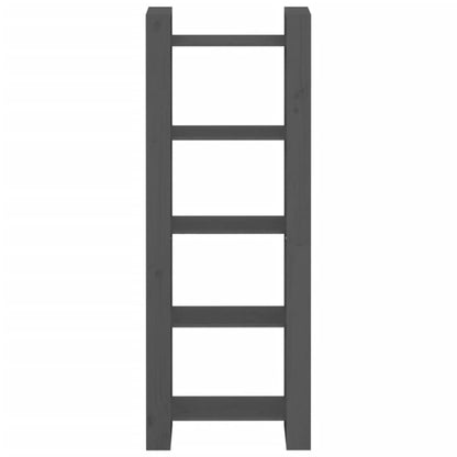 vidaXL Bücherregal/Raumteiler Grau 60x35x160 cm Massivholz