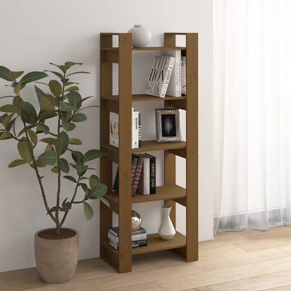 vidaXL Bücherregal/Raumteiler Honigbraun 60x35x160cm Massivholz Kiefer