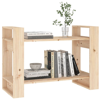 vidaXL Bücherregal/Raumteiler 80x35x56,5 cm Massivholz Kiefer