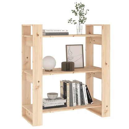 vidaXL Bücherregal/Raumteiler 80 x 35 x 91 cm Massivholz Kiefer