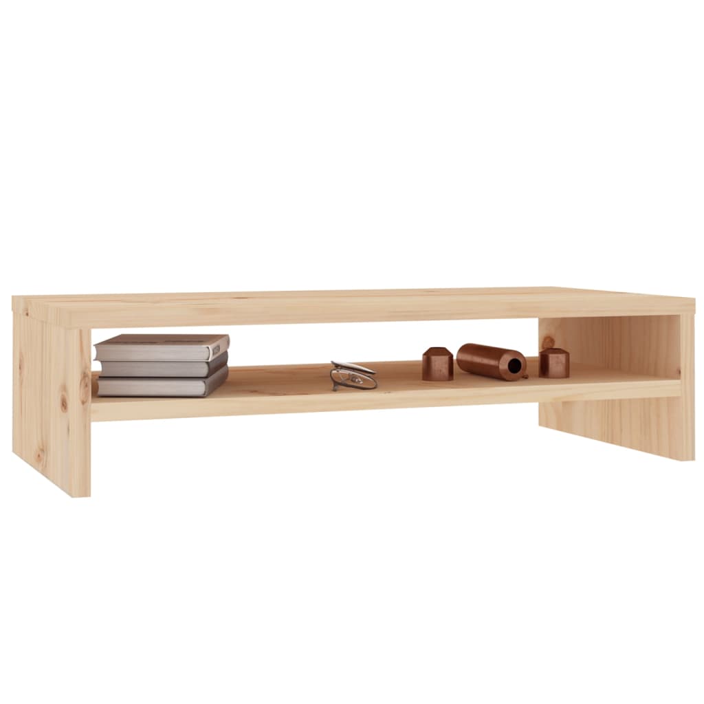 vidaXL Support d'écran 50x24x13 cm Bois de pin massif