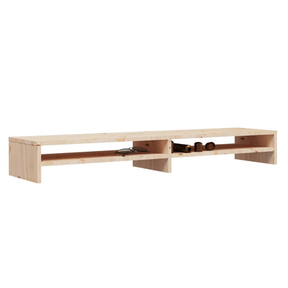 vidaXL Support d'écran 100x24x13 cm Bois de pin massif