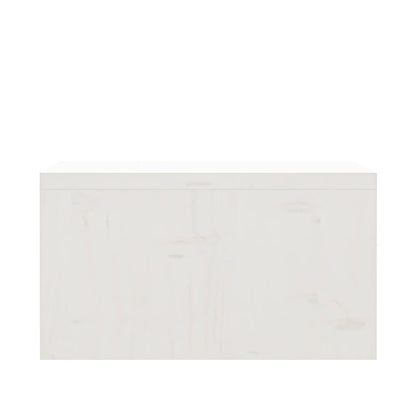 Monitorständer Weiß 50x27x15 cm Massivholz Kiefer