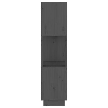 vidaXL Bücherregal/Raumteiler Grau 51x25x101 cm Massivholz Kiefer