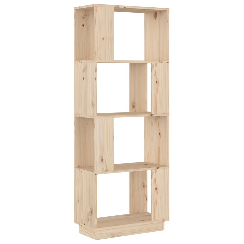 vidaXL Bücherregal/Raumteiler 51x25x132 cm Massivholz Kiefer