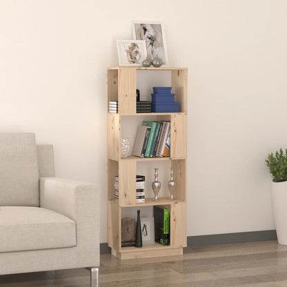 vidaXL Bücherregal/Raumteiler 51x25x132 cm Massivholz Kiefer