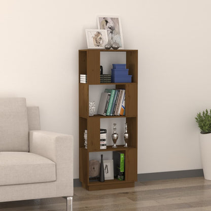 vidaXL Bücherregal/Raumteiler Honigbraun 51x25x132cm Massivholz Kiefer