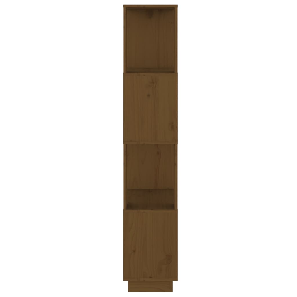 vidaXL Bücherregal/Raumteiler Honigbraun 51x25x132cm Massivholz Kiefer