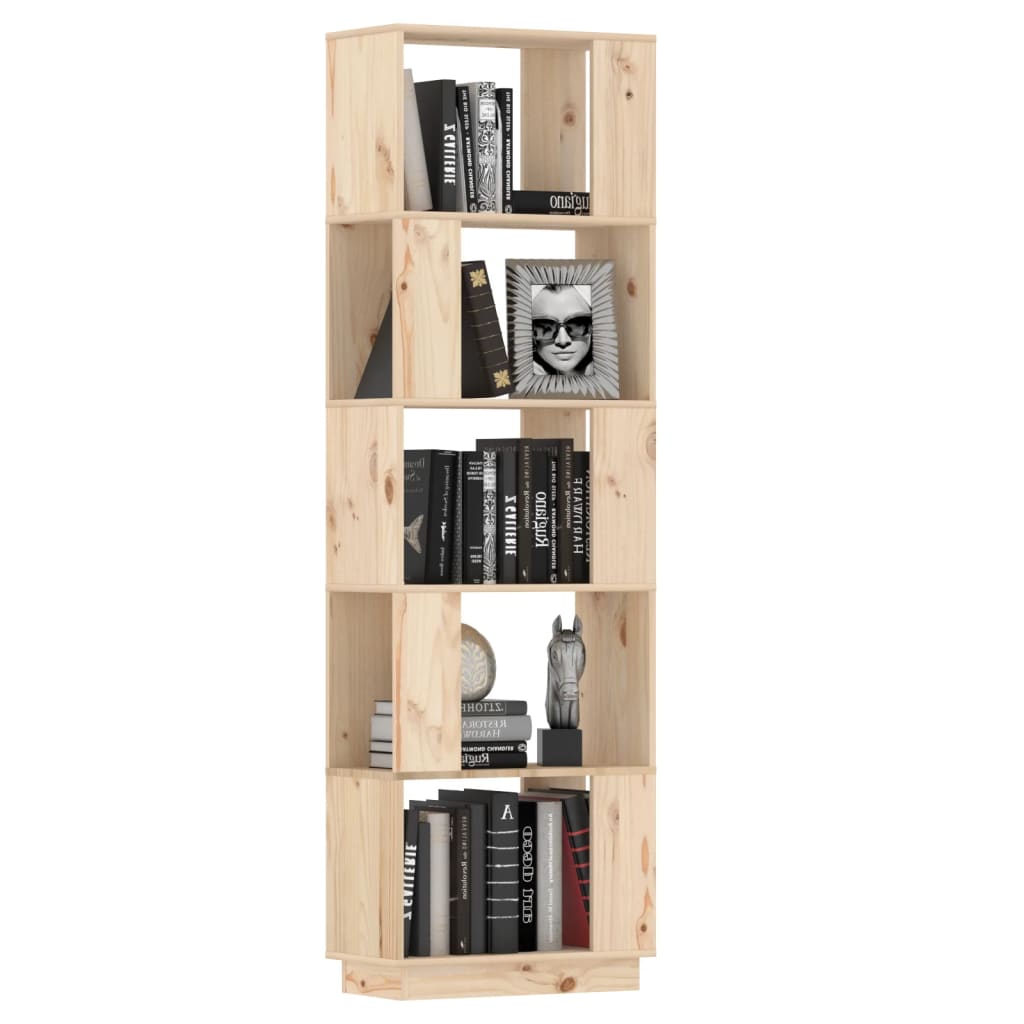 vidaXL Bücherregal/Raumteiler 51x25x163,5 cm Massivholz Kiefer