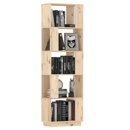 vidaXL Bücherregal/Raumteiler 51x25x163,5 cm Massivholz Kiefer