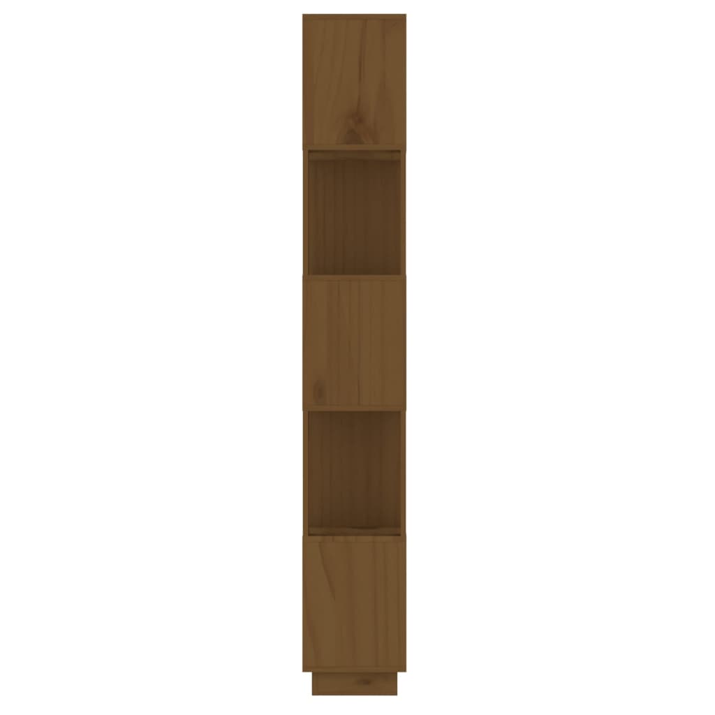 vidaXL Bücherregal/Raumteiler Honigbraun 51x25x163,5 cm Massivholz