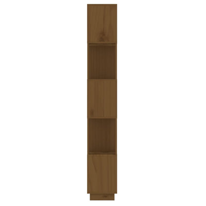 vidaXL Bücherregal/Raumteiler Honigbraun 51x25x163,5 cm Massivholz