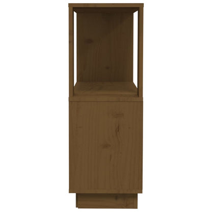 vidaXL Bücherregal/Raumteiler Honigbraun 80x25x70 cm Massivholz