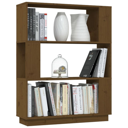 vidaXL Étagère/Séparateur de pièce marron miel 80x25x101 cm Bois massif