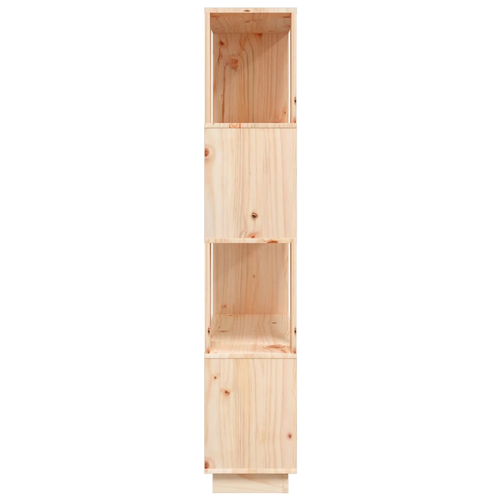 vidaXL Bücherregal/Raumteiler 80x25x132 cm Massivholz Kiefer