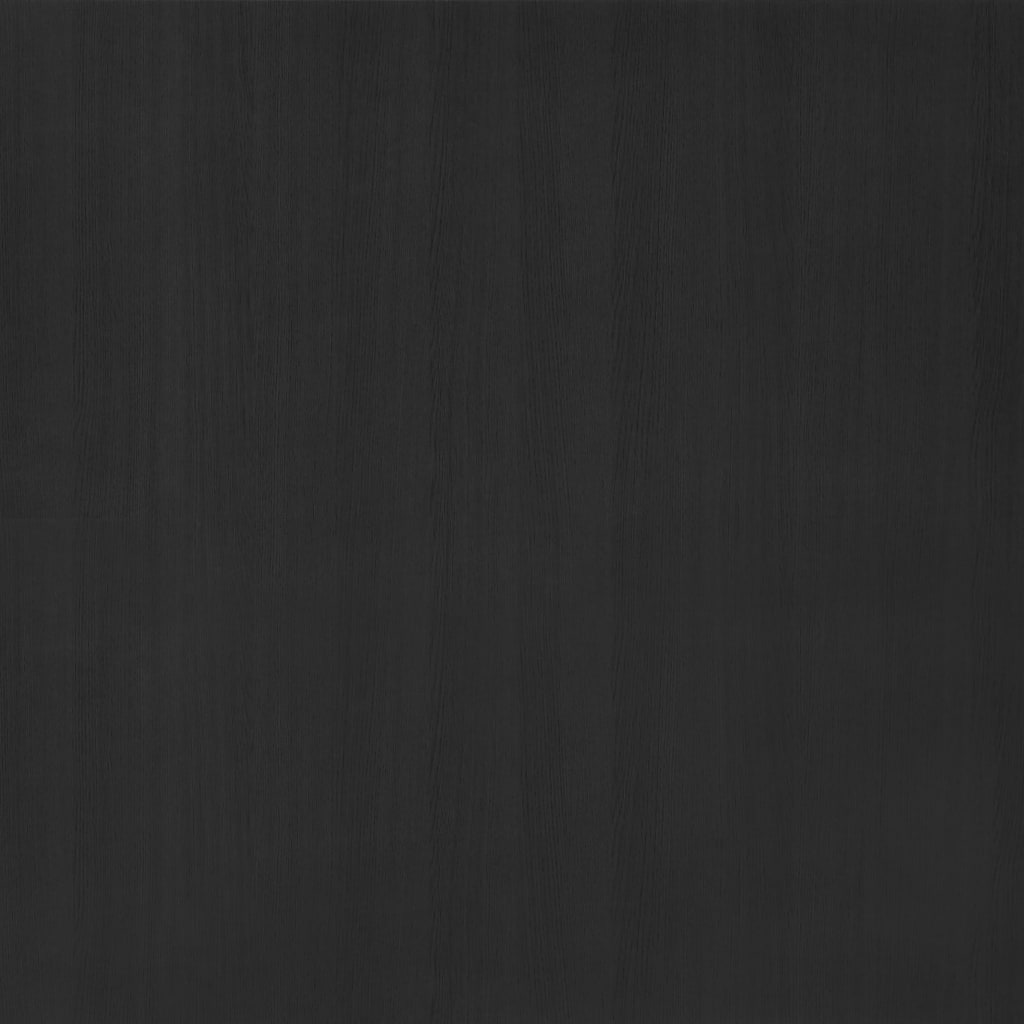 vidaXL Bücherregal/Raumteiler Schwarz 80x25x132 cm Massivholz Kiefer