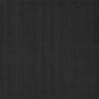 vidaXL Bücherregal/Raumteiler Schwarz 80x25x132 cm Massivholz Kiefer