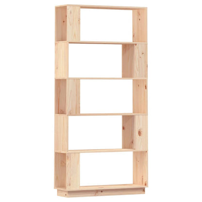vidaXL Bücherregal/Raumteiler 80x25x163,5 cm Massivholz Kiefer