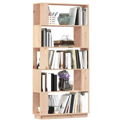 vidaXL Bücherregal/Raumteiler 80x25x163,5 cm Massivholz Kiefer