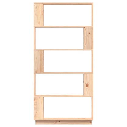 vidaXL Bücherregal/Raumteiler 80x25x163,5 cm Massivholz Kiefer