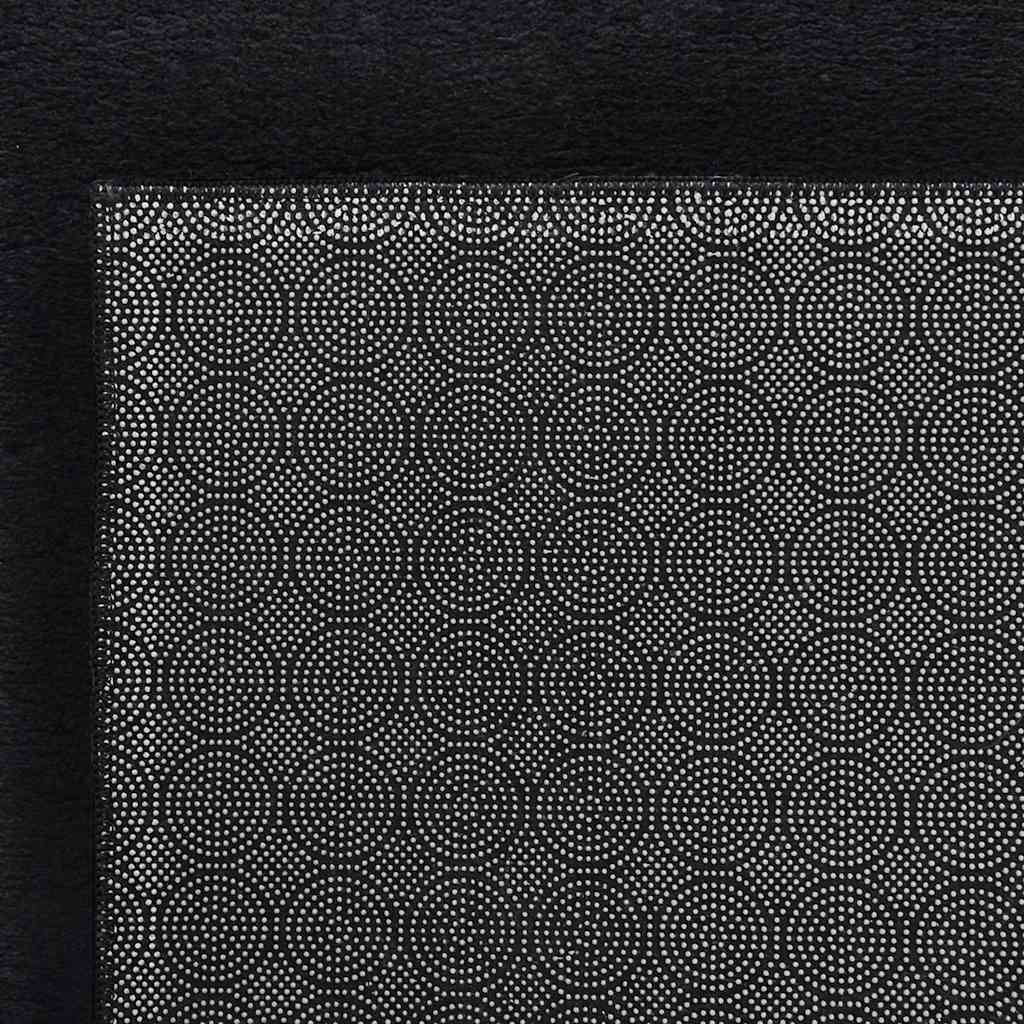 vidaXL Tapis lavable moelleux poils courts 160x230 antidérapant noir