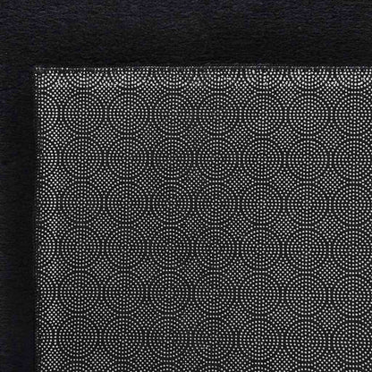 vidaXL Tapis lavable moelleux poils courts 160x230 antidérapant noir
