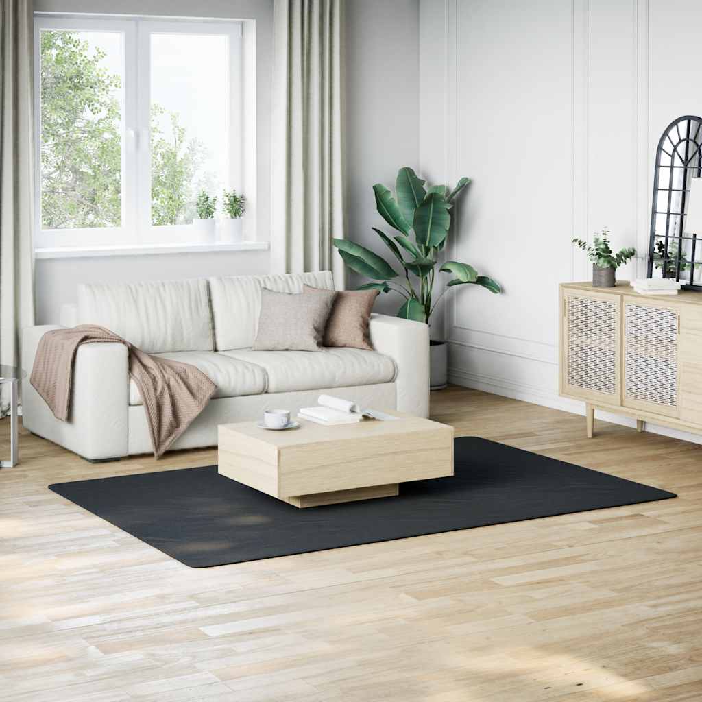 vidaXL Tapis lavable moelleux poils courts 160x230 antidérapant noir