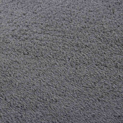 vidaXL Teppich Waschbar Flauschig Kurzflor 160x230 Rutschfest Anthrazi