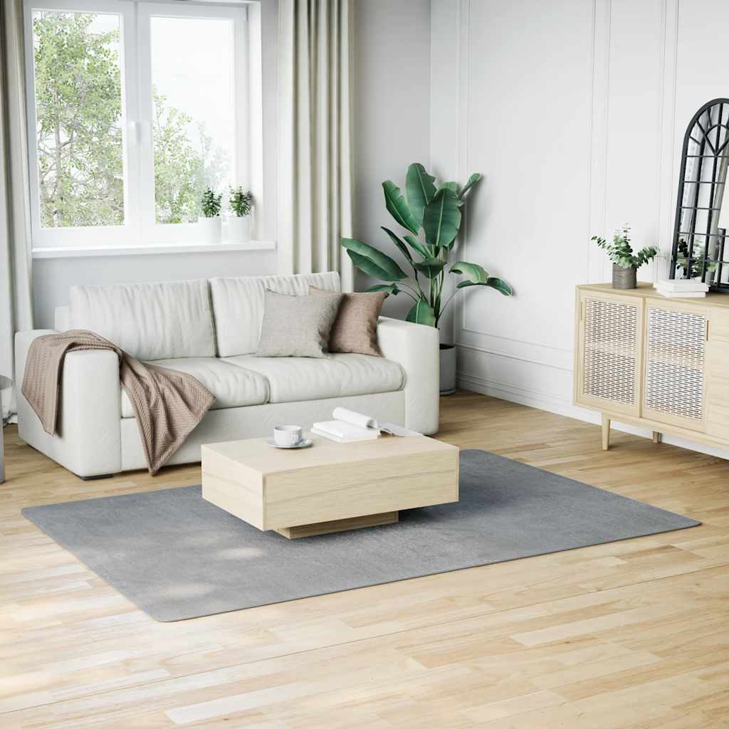 vidaXL Tapis lavable moelleux poils courts 160x230 antidérapant gris
