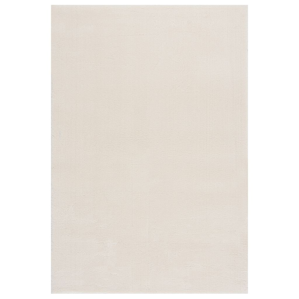 vidaXL Tapis lavable moelleux poils courts 160x230 Antidérapant Crème