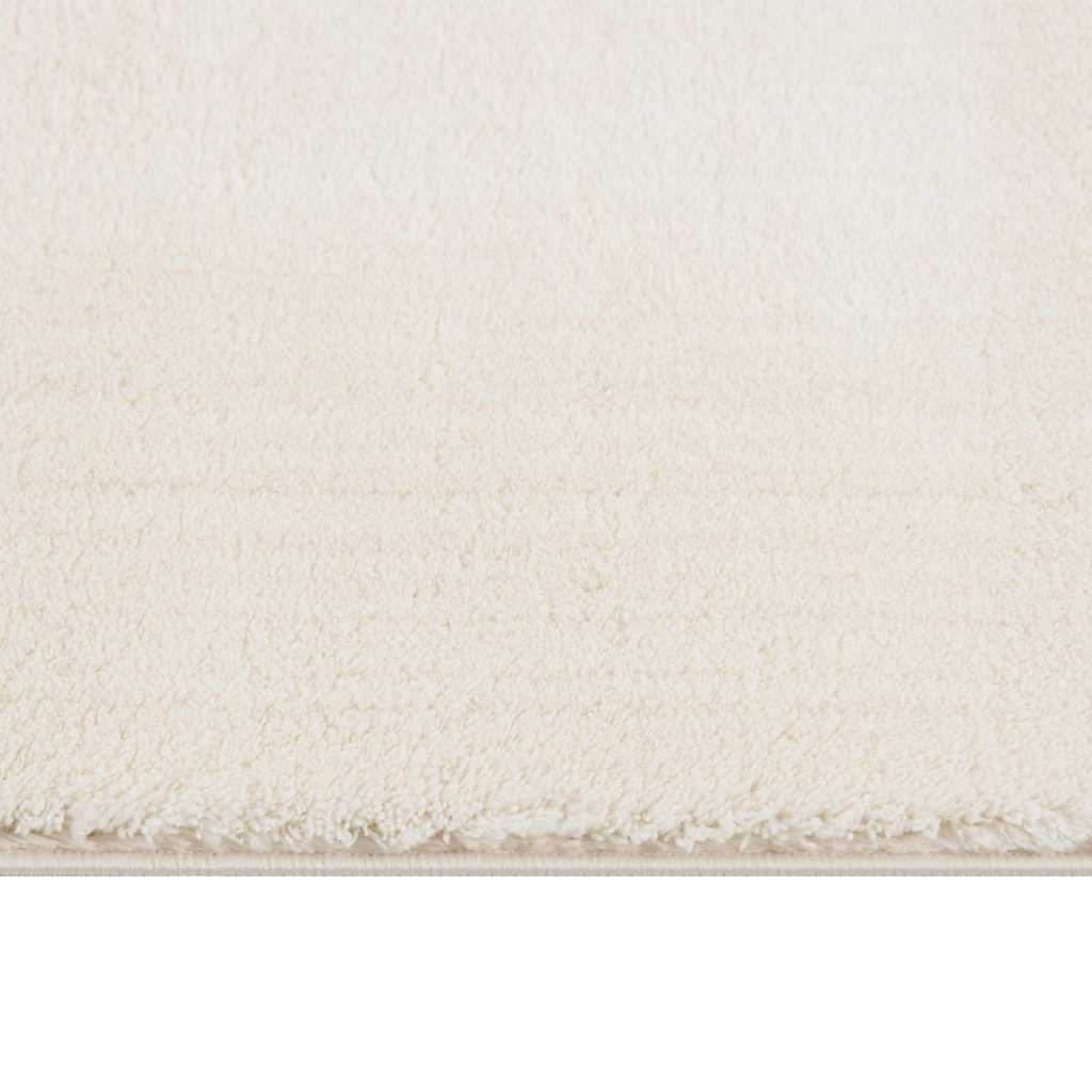 vidaXL Tapis lavable moelleux poils courts 160x230 Antidérapant Crème