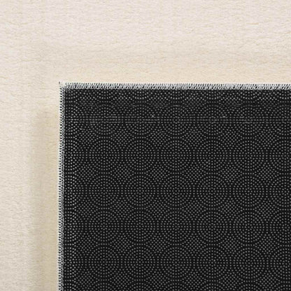 vidaXL Tapis lavable moelleux poils courts 160x230 Antidérapant Crème