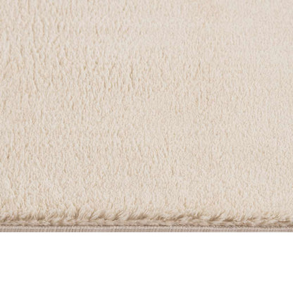 vidaXL Tapis lavable moelleux poils courts 160x230 antidérapant beige