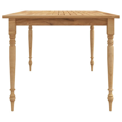 vidaXL Batavia-Tisch 150x90x75 cm Massivholz Teak