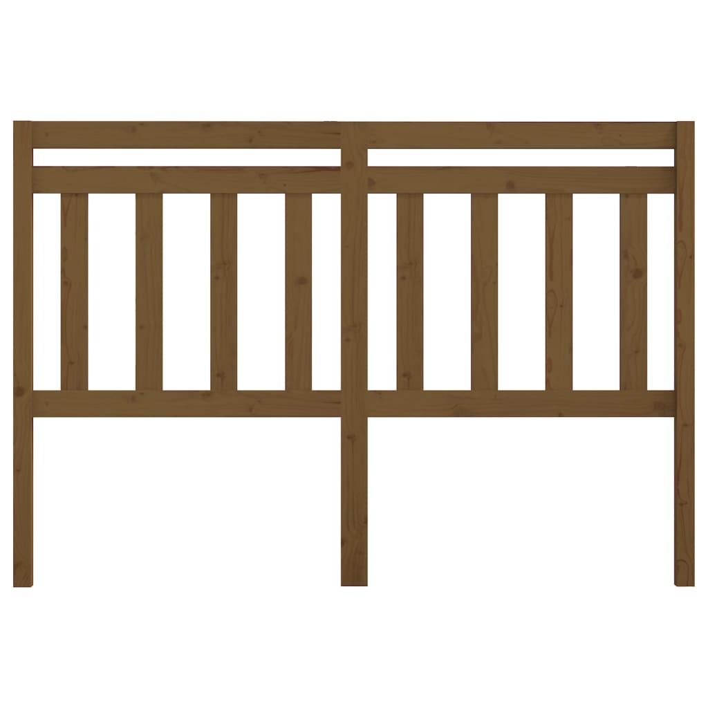 Kopfteil Honigbraun 126x4x100 cm Massivholz Kiefer