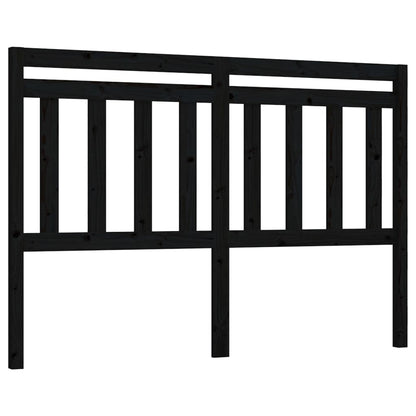 vidaXL Kopfteil Schwarz 166x4x100 cm Massivholz Kiefer