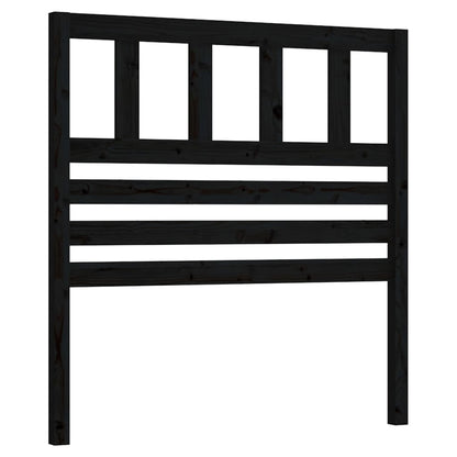 vidaXL Kopfteil Schwarz 81x4x100 cm Massivholz Kiefer