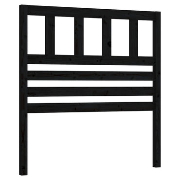 vidaXL Kopfteil Schwarz 96x4x100 cm Massivholz Kiefer