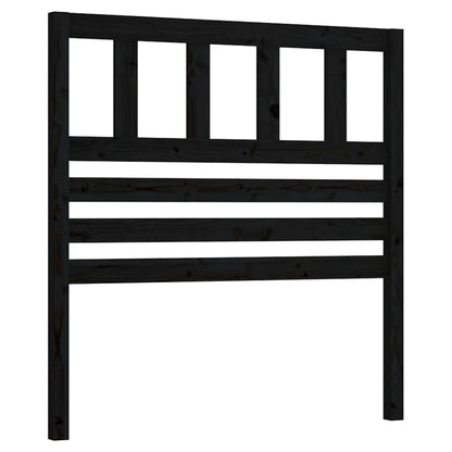 vidaXL Kopfteil Schwarz 96x4x100 cm Massivholz Kiefer